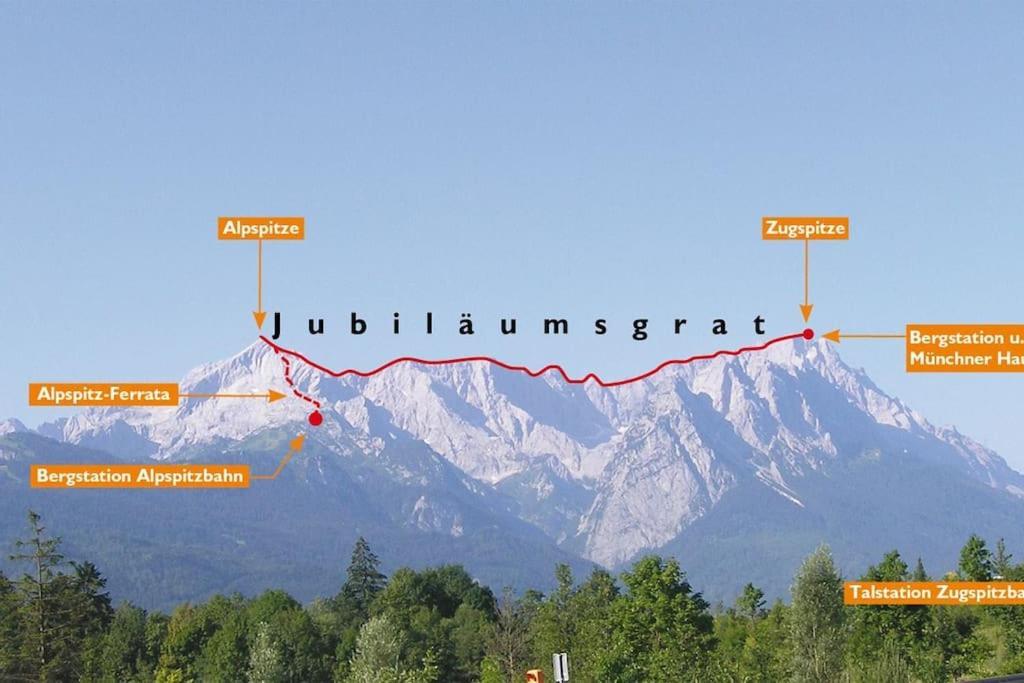 Zentral, Ruhig & Stilvoll Mit Bergpanorama+ Garten Garmisch-Partenkirchen Exterior foto