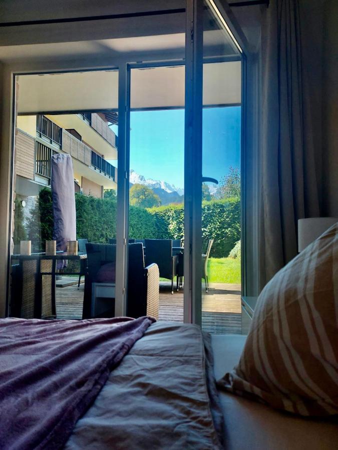 Zentral, Ruhig & Stilvoll Mit Bergpanorama+ Garten Garmisch-Partenkirchen Exterior foto